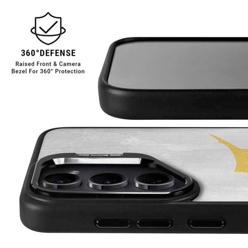 Cyprus Flag Distressed Galaxy S24 FE Kickstand Case